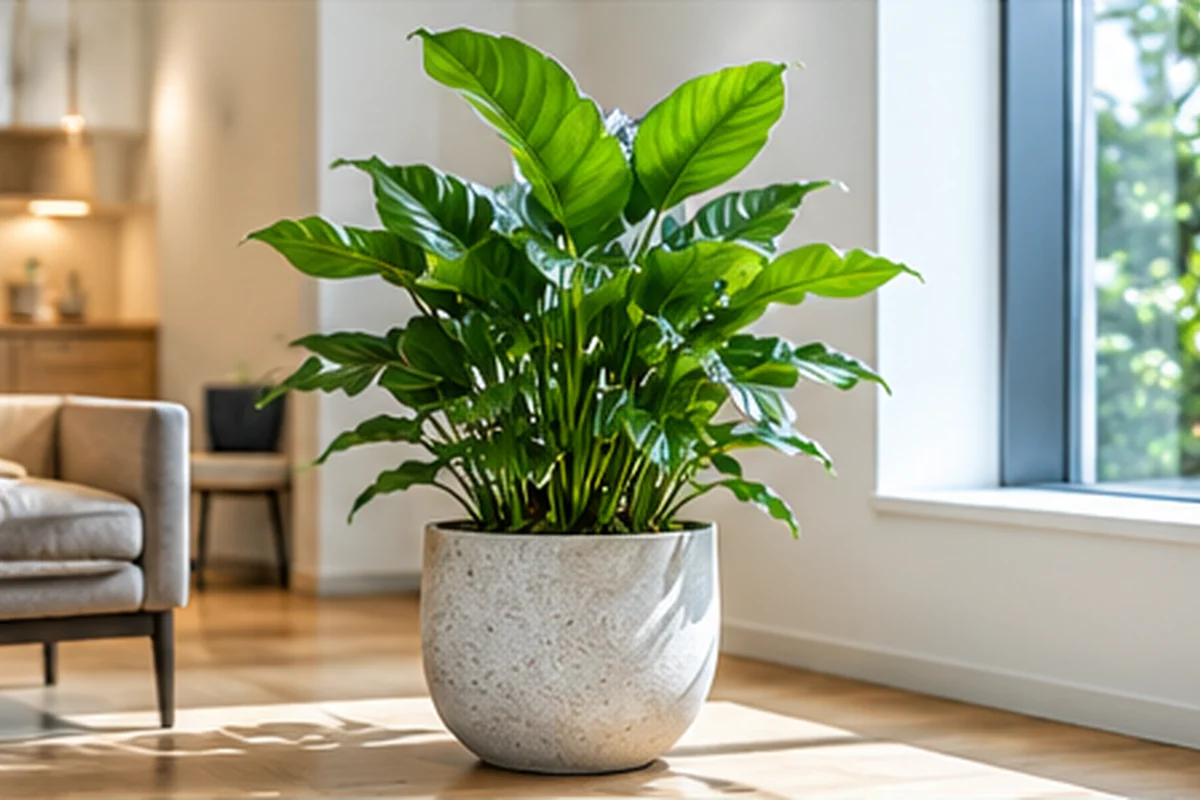 中型観葉植物の設置イメージ